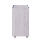 Contemporary 3-Drawer Lockable Mobile File Cabinet – White Oak or Red Cocoa