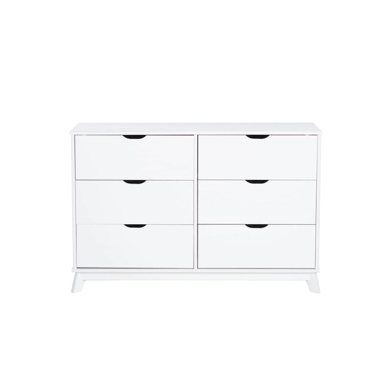 Purcell Pine Wood 3-Piece Bedroom Set with 6-Drawer Dresser and 3-Drawer Nightstands (Set of 2)