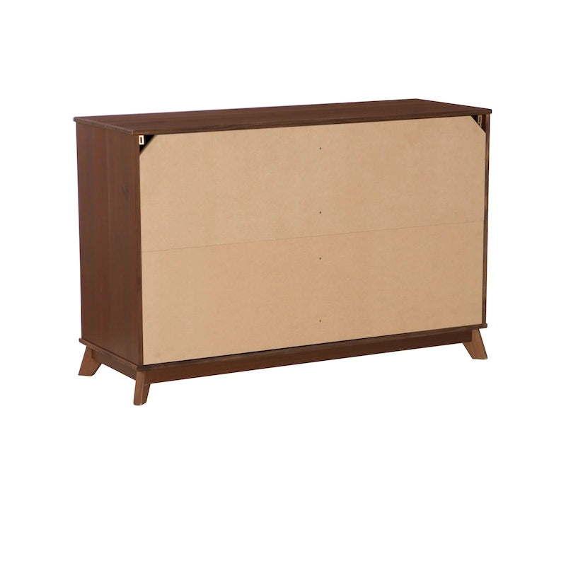 Purcell Pine Wood 3-Piece Bedroom Set with 6-Drawer Dresser and 3-Drawer Nightstands (Set of 2)