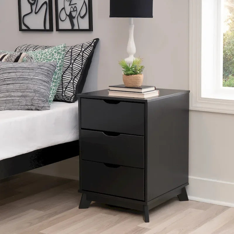Purcell Pine Wood 3-Piece Bedroom Set with 6-Drawer Dresser and 3-Drawer Nightstands (Set of 2)
