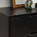 Purcell Pine Wood 3-Piece Bedroom Set with 6-Drawer Dresser and 3-Drawer Nightstands (Set of 2)