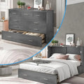 Mixoy Murphy Bed Cabinet Bed Chest with Mattress & Drawer