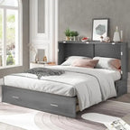 Mixoy Murphy Bed Cabinet Bed Chest with Mattress & Drawer