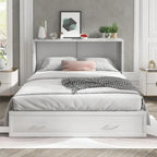 Mixoy Murphy Bed Cabinet Bed Chest with Mattress & Drawer