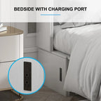 Mixoy Murphy Bed Cabinet Bed Chest with Mattress & Drawer