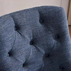 Home Computer Office Chair with Wheels Adjustable Height, Linen Fabric Upholstered Chair Swivel