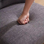 Home Computer Office Chair with Wheels Adjustable Height, Linen Fabric Upholstered Chair Swivel