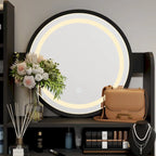 Makeup Vanity Dressing Table Set With Touch Screen Mirror & Stool