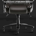 Bossin Big and Tall Executive Office Chair,500LBS Adjustable Lumbar Support Ergonomic Chair with High Back PU Leather Computer