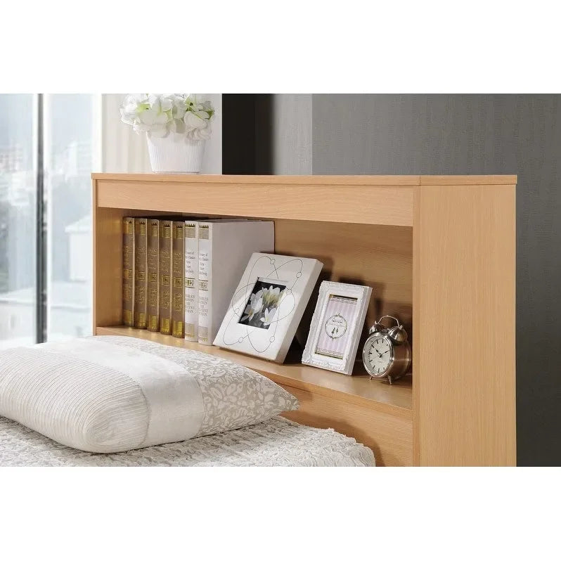 Hodedah Twin-Size Captain Bed with 3-Drawers and Headboard