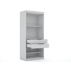 Mulberry 2.0 Semi Open 3 Sectional Modern 4 Drawer Wardrobe Corner Closet Set of 3