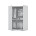 Mulberry 2.0 Semi Open 3 Sectional Modern 4 Drawer Wardrobe Corner Closet Set of 3