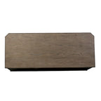 Copper Grove Simply Elegant White, Brown, & Heathered Taupe Credenza
