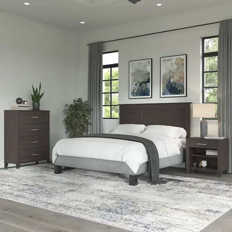 Somerset Full/Queen Size Headboard Bedroom Set by Bush Furniture