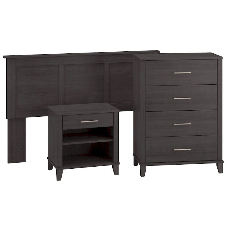 Somerset Full/Queen Size Headboard Bedroom Set by Bush Furniture