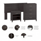 Somerset Full/Queen Size Headboard Bedroom Set by Bush Furniture
