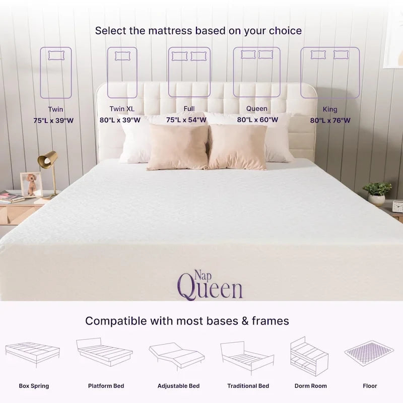 NapQueen Elizabeth 12 Gel Memory Foam Mattress