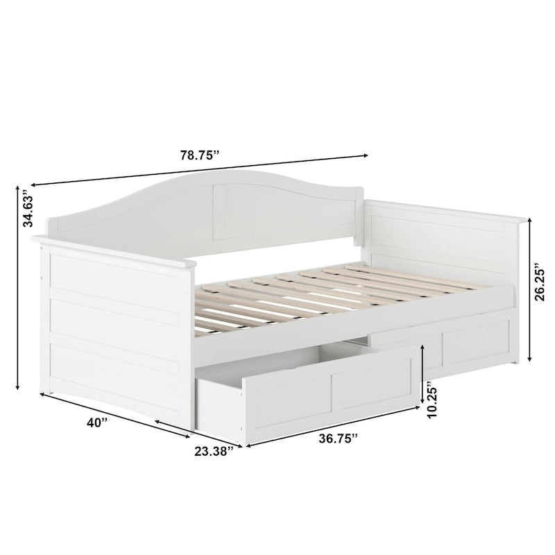 AFI Acadia Twin Size Daybed with Storage Drawers