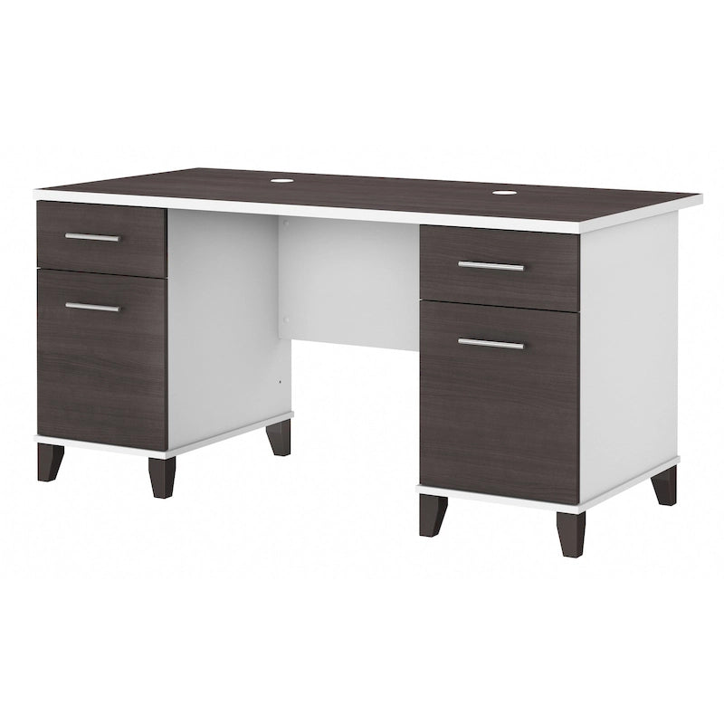 Bush Furniture Somerset 60W Office Computer Desk with Drawers