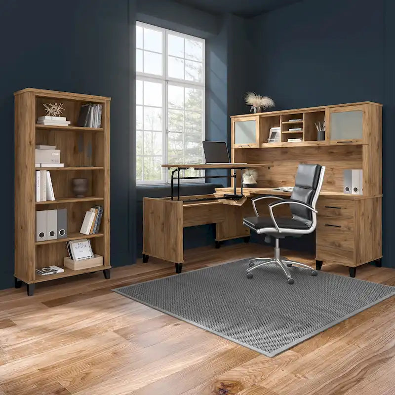 Bush Furniture Somerset 60W Office Computer Desk with Drawers