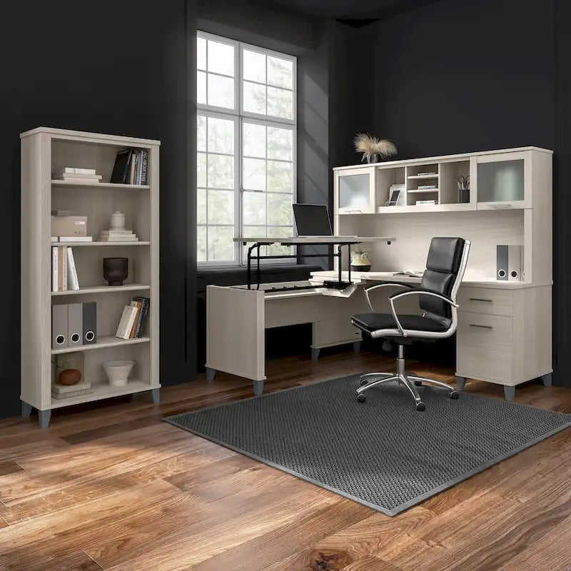 Bush Furniture Somerset 60W Office Computer Desk with Drawers