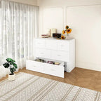 Full Size Bed Cabinet Dresser Bed w/ Drawer Convert into Cube Cabinet