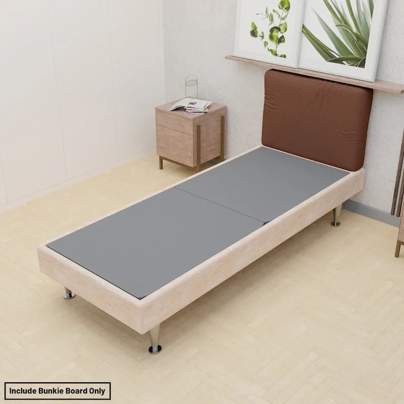 ONETAN, 1.5-Inch Split Bunkie Board for Mattress/Bed Support - Fully Assembled, Improved Comfort and Support, Gray