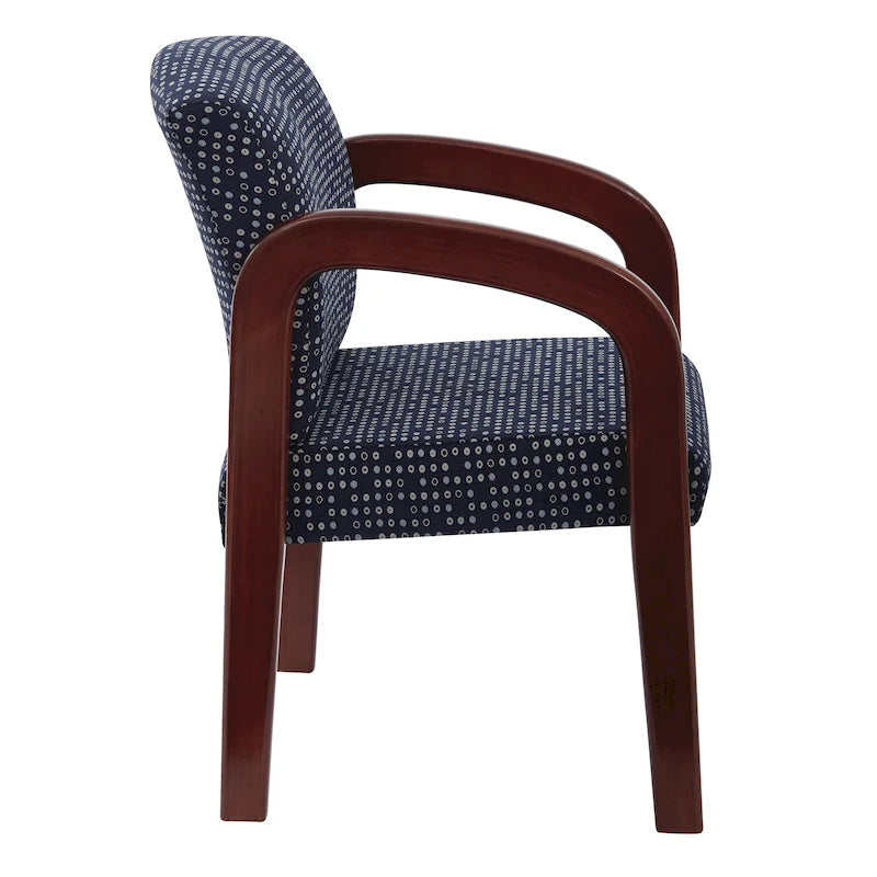 Office Star Cherry Finish Wood Visitor Chair