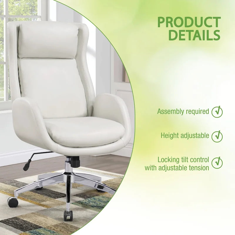 Blanchard Office Chair in Faux Leather