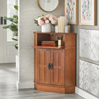 Simple Living Mission Wood Corner Cabinet - 34h x 24w x 18l