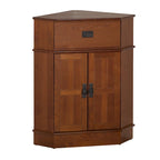 Simple Living Mission Wood Corner Cabinet - 34h x 24w x 18l