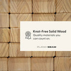Plank and Beam Queen-Size Bed with Panel Headboard