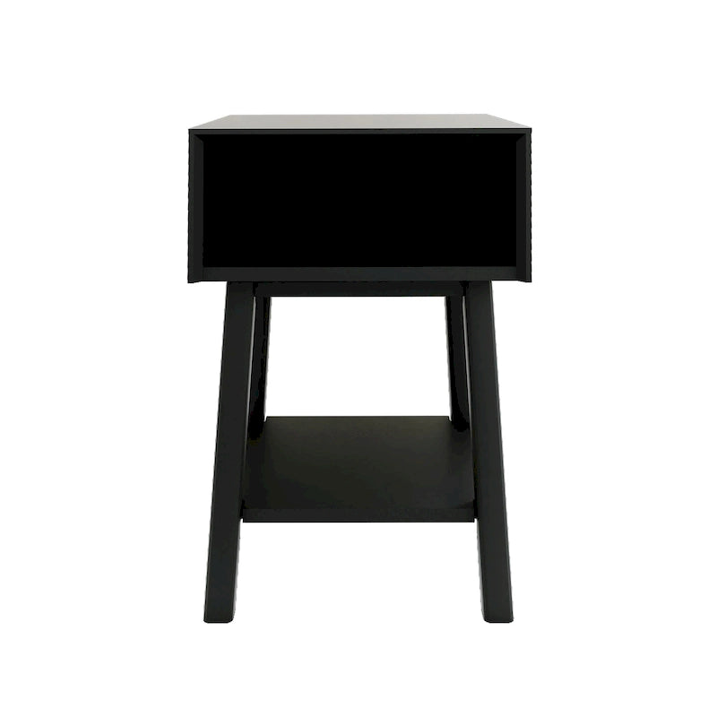 Plank and Beam Mid-Century Modern Cubby Nightstand
