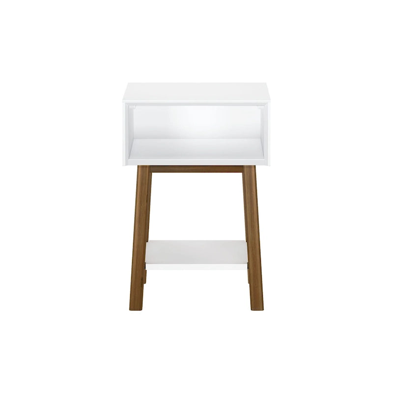 Plank and Beam Mid-Century Modern Cubby Nightstand