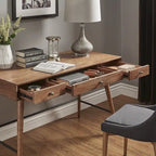 Aksel Wood 3-drawer Writing Desk by iNSPIRE Q Modern