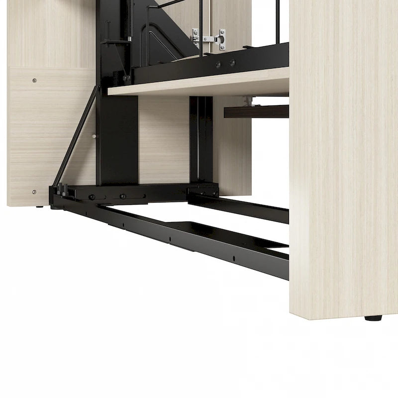 Bestar Lumina 68W Queen Murphy Bed with Desk for Guest Room