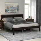 Platform Bed Frame with Headboard ,Queen Size