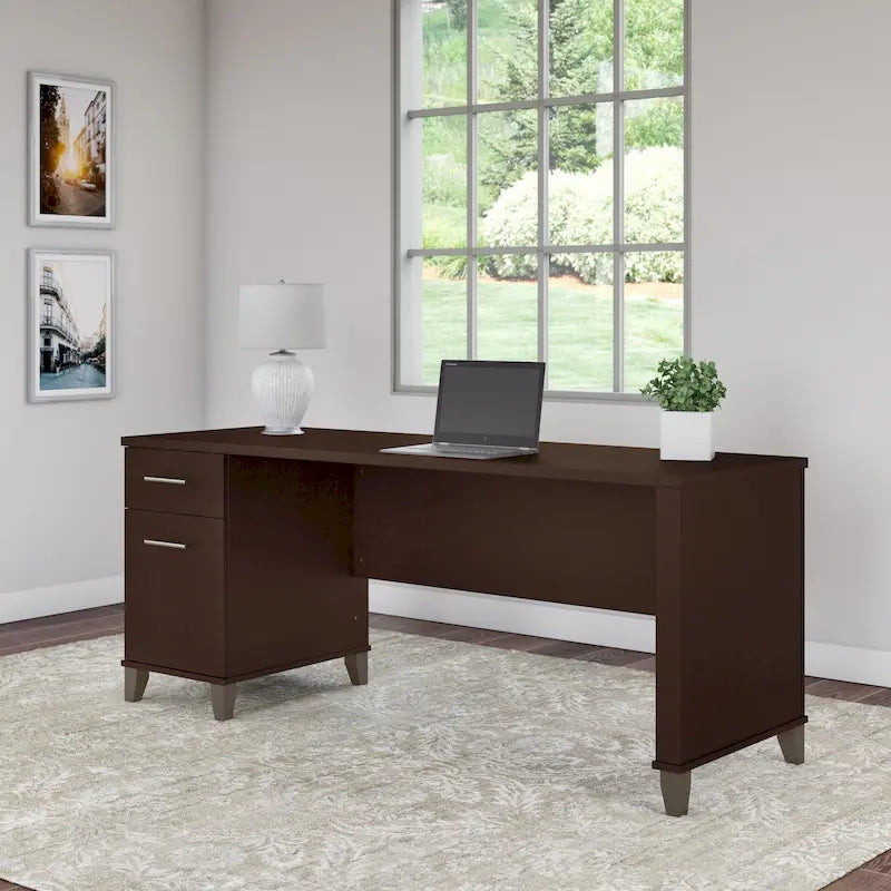 Somerset 72W Office Desk with Storage Drawers