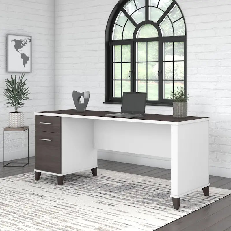 Somerset 72W Office Desk with Storage Drawers