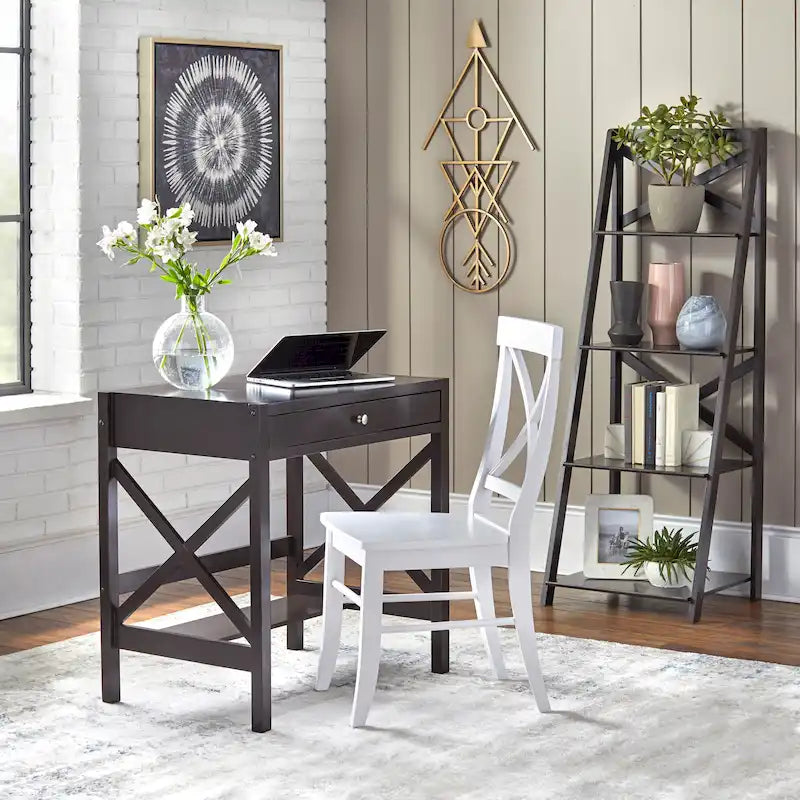 Simple Living X-Frame Farmhouse Wood Desk