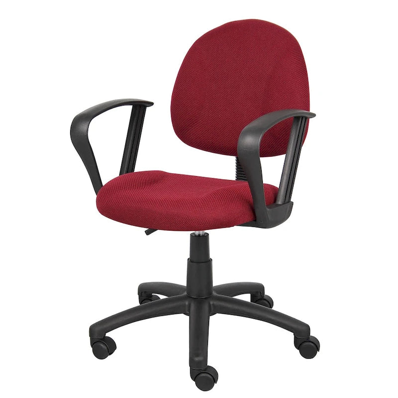 Burgundy Mid-back Ergonomic Task Chair