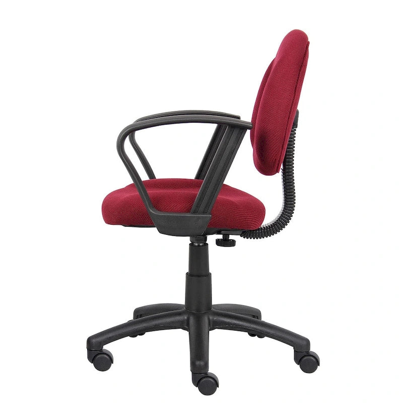 Burgundy Mid-back Ergonomic Task Chair