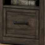 One Drawer File Cabinet – Smoked Grey, Farmhouse-Industrial, No Assembly