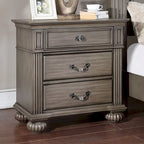 Vame Traditional Grey Wood 5-Piece Poster Bedroom Set by Furniture of America