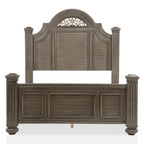 Vame Traditional Grey Wood 5-Piece Poster Bedroom Set by Furniture of America