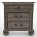 Vame Traditional Grey Wood 5-Piece Poster Bedroom Set by Furniture of America