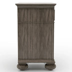 Vame Traditional Grey Wood 5-Piece Poster Bedroom Set by Furniture of America