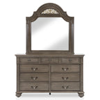 Vame Traditional Grey Wood 5-Piece Poster Bedroom Set by Furniture of America