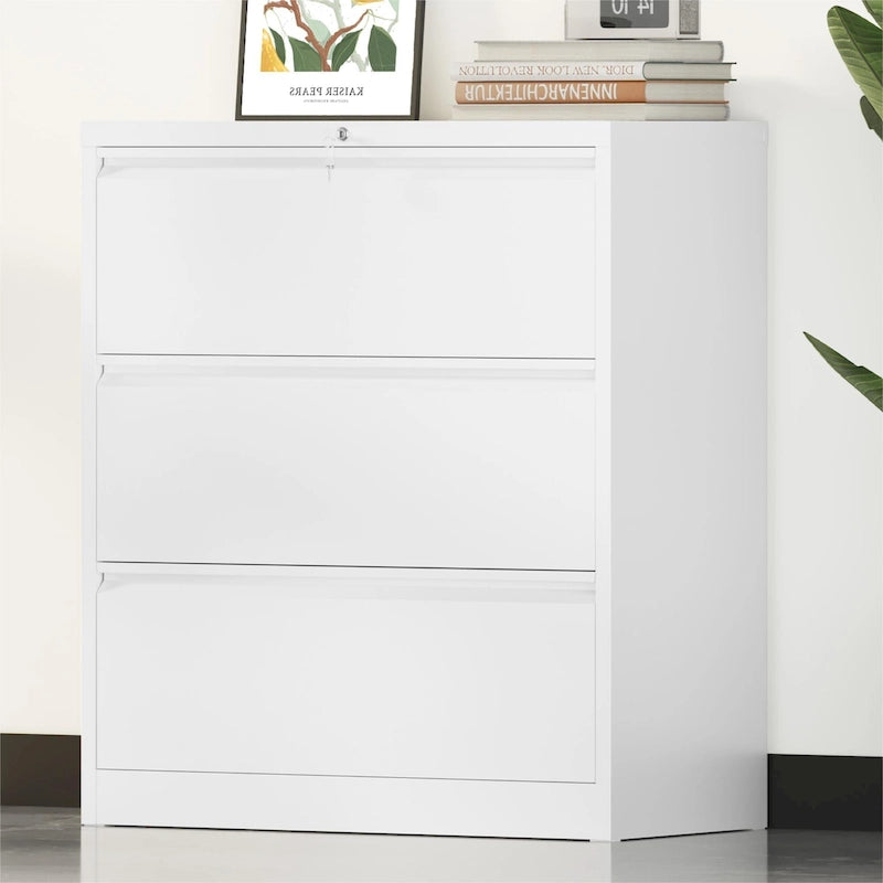 35W 2/3/4-drawer Lateral Locking Steel File Cabinet for A4, Legal, Letter