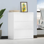 35W 2/3/4-drawer Lateral Locking Steel File Cabinet for A4, Legal, Letter